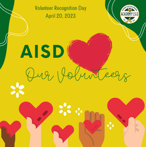  Thank you volunteers for supporting our students and staff